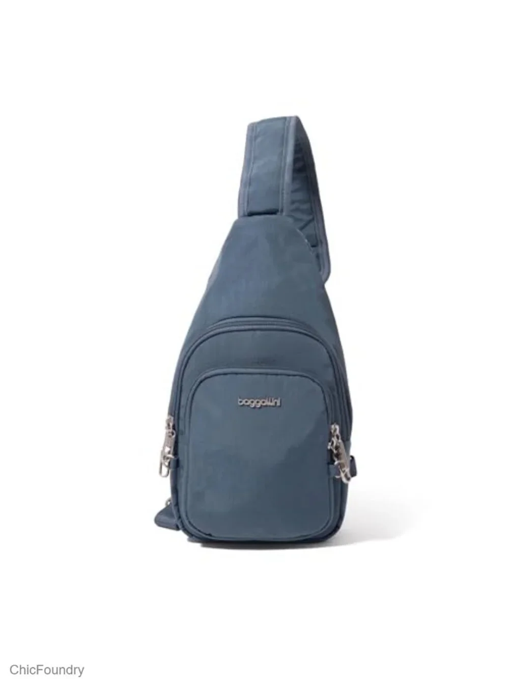 Anti-Theft Sling Bag with RFID Protection and Locking Zippers